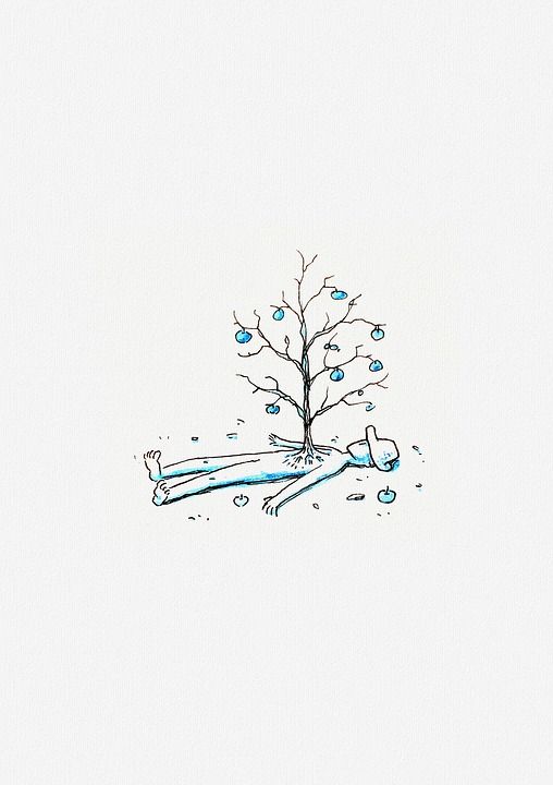 树 病人 心 爱 水果 秋天 男人 疾病