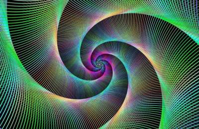 螺旋 分形 漩涡 收敛 数字的 墙纸 设计 抽象 涡流 绿色