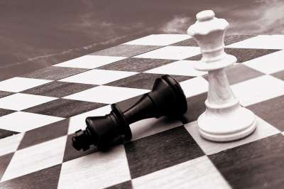 象棋 棋盘 棋盘上的棋子 将死 国际象棋游戏 黑色的 游戏