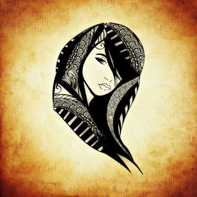 女士 头发 头 抽象的 发型