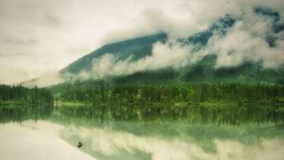 湖 山 雨 船 天气 云 阿尔卑斯山 Hintersee 垂钓者