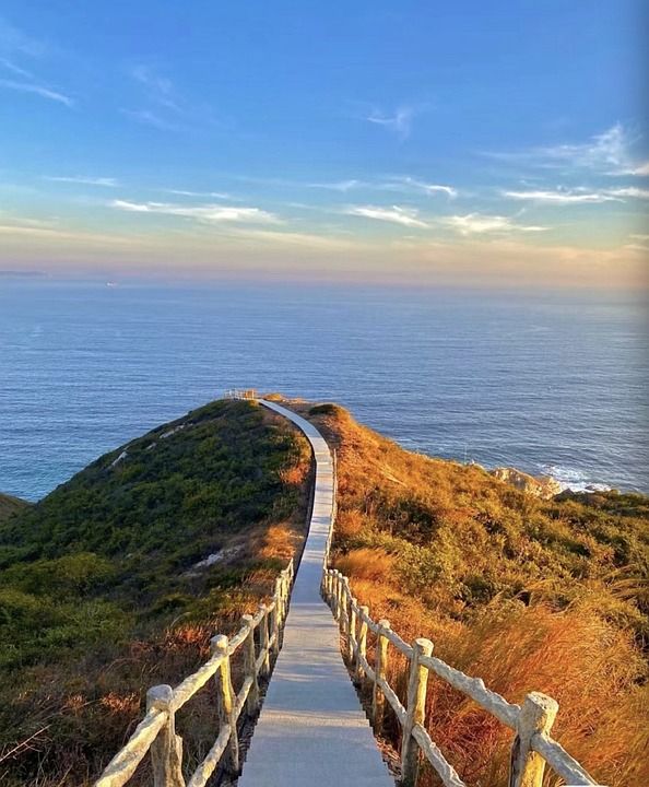 海 海洋 小路 踪迹 旅行 假期 水
