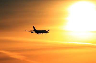 飞机 日落 旅行 日出 航空 太阳 气氛 大气 降落 轮廓