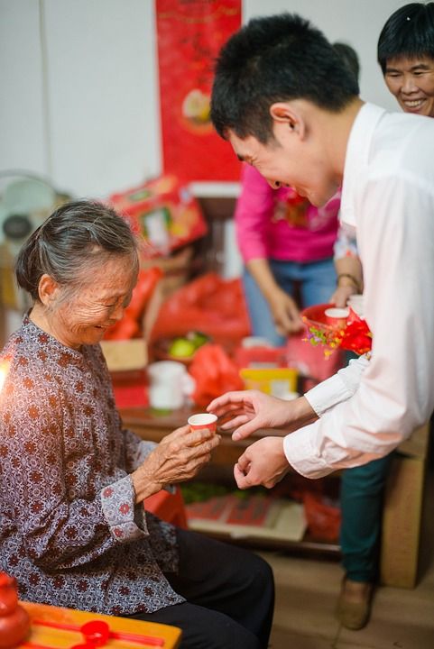 Chinese 结婚 农村 老人