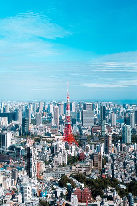 东京塔 东京 塔 日本 地标 城市的 城市 城市景观
