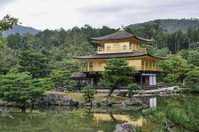 日本 京都 寺庙 佛 地标 亚洲 建筑学 金阁