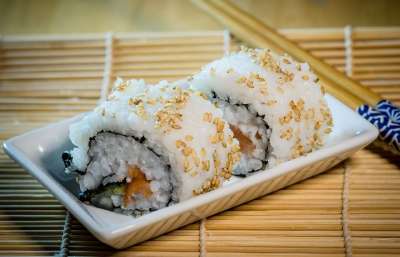 白饭 食物 寿司 竹子 行家 传统的 日本 一顿饭 异国情调