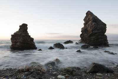 日出 蜜河 造纸厂 修士 Nerja 马拉加 西班牙 太阳海岸