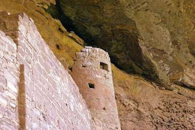 悬崖宫塔 废墟 Anasazi 台面 佛得角 国家的 公园 西南
