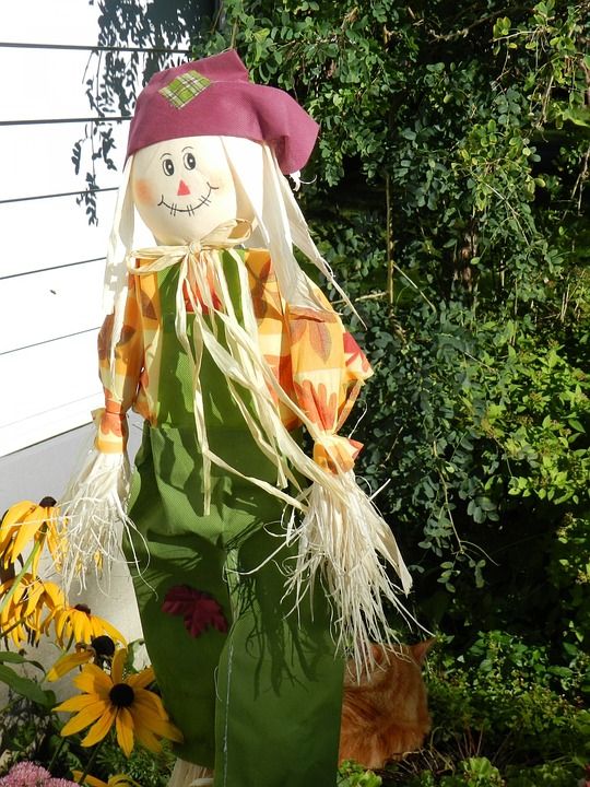 稻草人 秋天 装饰 玩具娃娃 落下 季节性 假期 万圣节 收成