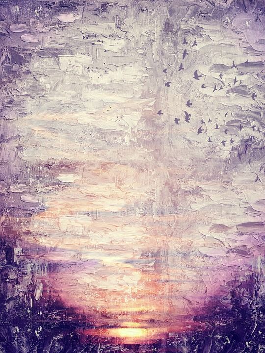 背景 日落 鸟类 绘画 自然 覆盖 优质的 丰富多彩的 艺术的