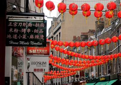 英国 灯笼 中国 街道 城市 走道 市中心 中国城 中国人