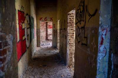 弃 建造 涂鸦 破旧的 废墟 墙 结构 Urbex