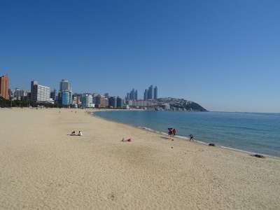 海云台海水浴场 海滨浴场 釜山 海洋 拍照 景观 桑迪