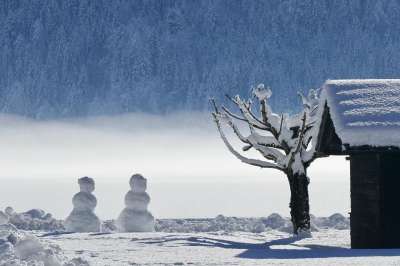 冬天 雪 寒冷的 冰淇淋 冻结 雪人 霜 魏森湖 阿尔卑斯山