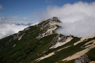 山 登山 日本 自然 天空 美景 Hotel 北阿尔卑斯 人