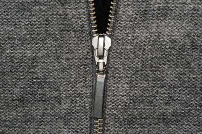 针织 拉链 灰色的 羊毛 关闭 在左边的针织的 左目 剩下 模板