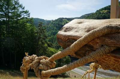 木材 节日 御柱 御柱祭 上帝 日本