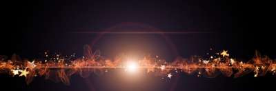 日落 全景 黎明 黑暗 光 线路 星星 抽象的