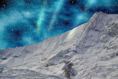 北极光 萨斯费 绿松石 蓝色的 雪 寒冷的 冬天 天堂 景观