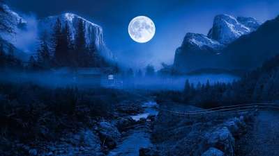景观 夜晚 月亮 星星 风暴 自然 冬天 极光 黑暗的 空间