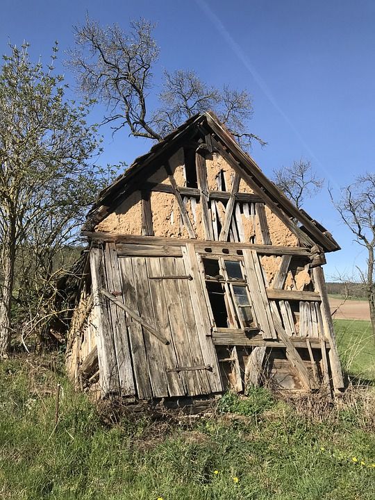 房子 老的 凯特 建造 建筑学 小屋 别墅 废墟 景观 已到期