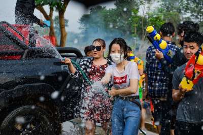泼水 节日 泰国 假期 泰国文化 亚洲文化 庆典