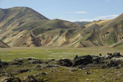 冰岛 兰德曼纳劳加 徒步旅行 山 自然 景观