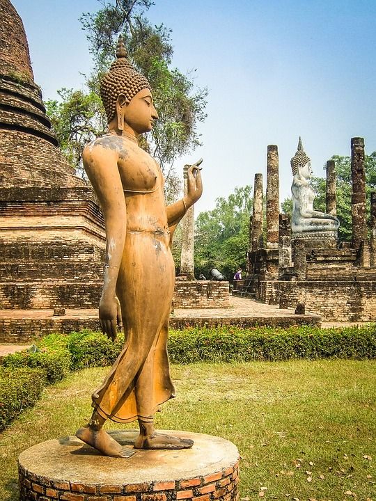 泰国 佛 雕像 寺庙 亚洲 佛教 宗教 宗教的 旅行 佛教徒