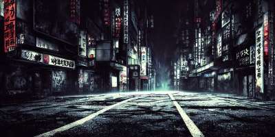 东京 赛博朋克 夜晚 城市的 动漫 幻想 梦 被遗弃的城市