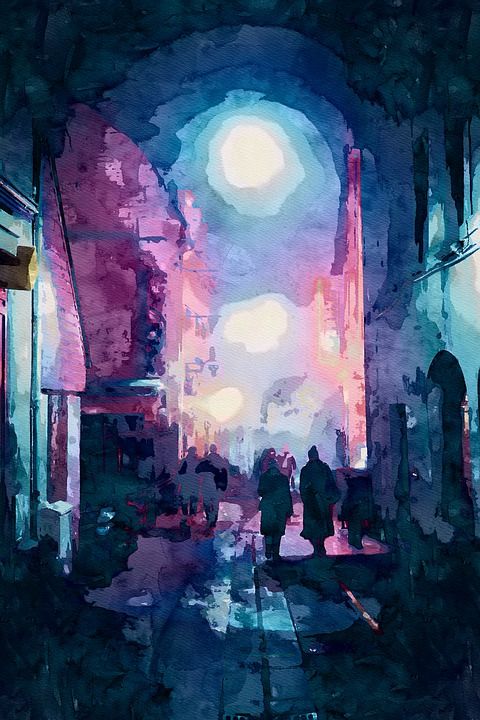 水彩 绘画 艺术 影响 丰富多彩的 打印 艺术的 纸 有创造力的