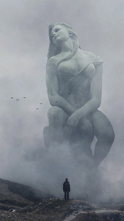 幻想 多雾路段 梦幻的 神秘 梦 气氛 大气 撰写 女士 景观