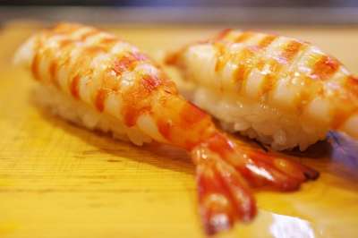 餐厅 日本料理 日本食品 我虾 虾 寿司 烹饪 一顿饭 新鲜的