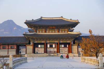 宫 皇家宫殿 景福宫 建造 传统的 汉城 韩国 大韩民国 旅行