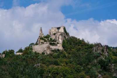 废墟 杜恩施泰因 山 瓦豪塔尔 奥地利 较低的奥地利 城堡的废墟