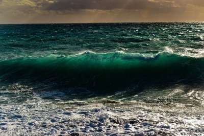 海浪 壮观 砸 天空 云 冬天 海 海景 自然 地平线 风