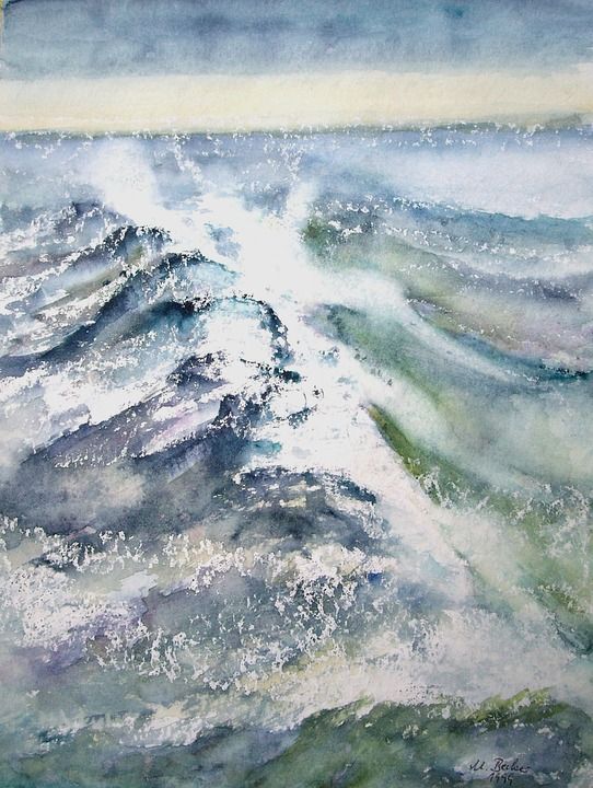 海 水 绘画 图片 艺术 作画 染 艺术的 艺术家 作品