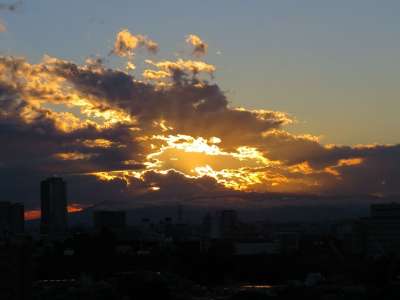 日落 东京 日本 天空 云 户外 宁静 天气 气象 云景