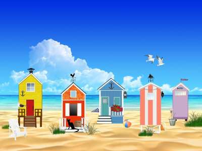 海滩 海洋 海 砂 太阳 景观 小屋 捕鱼 颜色 阿迪朗达克椅
