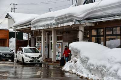 火车站 冬季 日本 雪 长野县 建造 旅行
