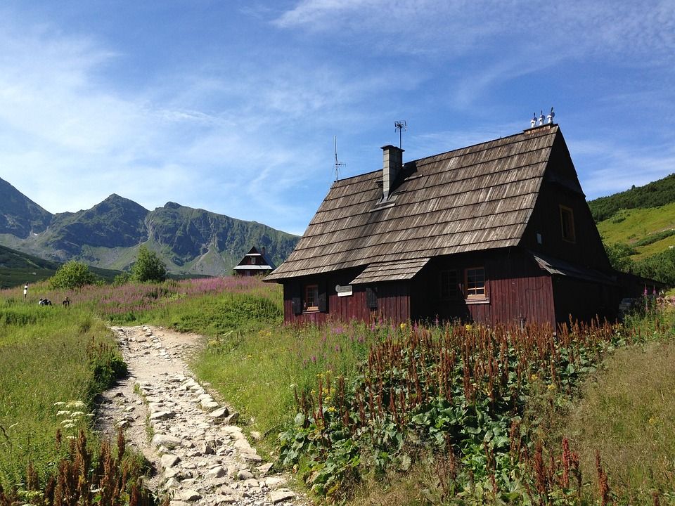山, 汉兰达的小屋, 景观, 冬奥会, 行山路径, 山寨