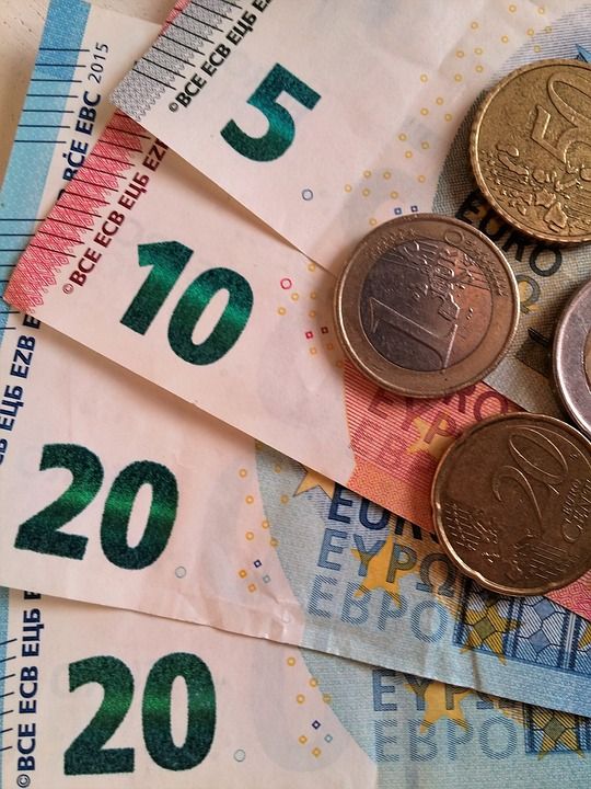 欧元 钱 美元的钞票 货币 钱钞 硬钱 硬币 欧洲 金融 欧分