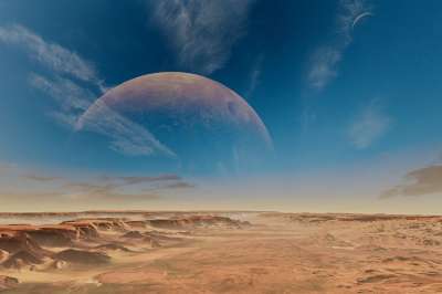 行星 月亮 空间 外太空 沙漠 荒芜 贫瘠的土地 科幻 科幻小说