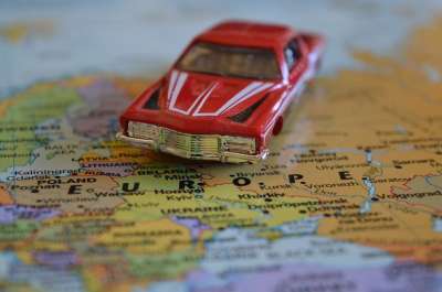 旅行 车 欧洲 驾驶 路线 运输 地图 图集 导航 目的地