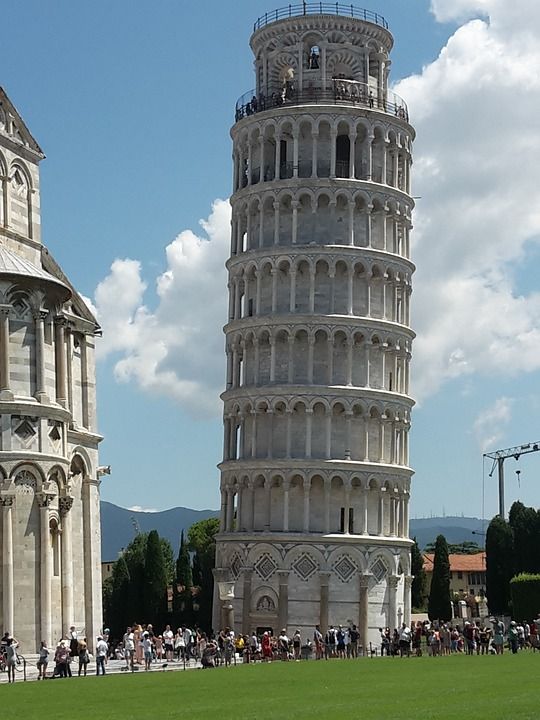 比萨 塔 意大利 体系结构 建造 托斯卡纳 旅行 里程碑 纪念碑