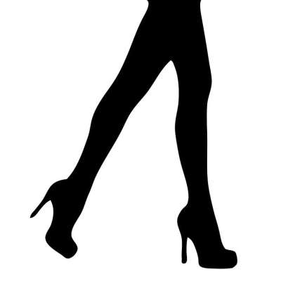 腿 女士 女性 女孩 黑色的 轮廓 高跟鞋 长 性感的 艺术