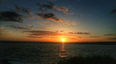 日落 夏威夷 考艾岛 旅行 海滩 海 海景 热带 天空 天际线