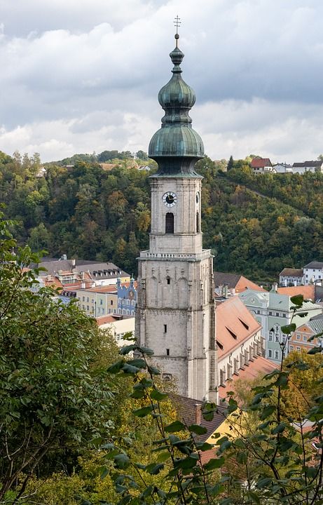 Burghausen 巴伐利亚 宗教 教会 教堂塔 结构 建造