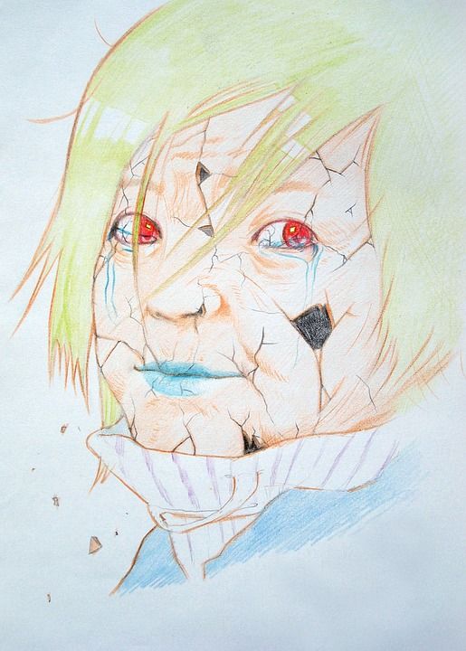 怪物 童话故事 绘画 幻想 画画 卡通片 女孩