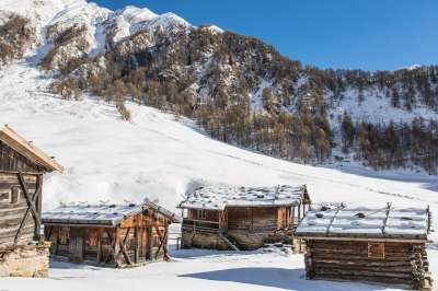 南蒂罗尔 阿尔门多夫 冬天 山间小屋 小屋 阿尔卑斯山 冬季景观